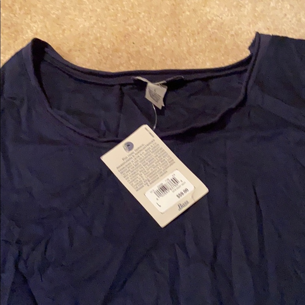Navy sleeveless top